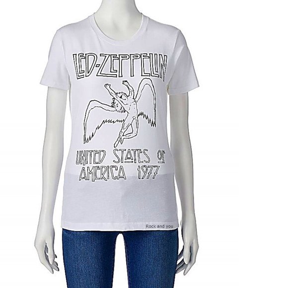 led zeppelin Tops - Led Zeppelin US Tour 1977 metal rock Official T-Shirt M NWT
